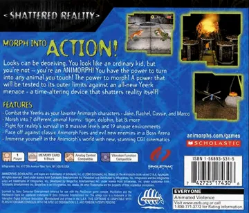 Animorphs - Shattered Reality (US) box cover back